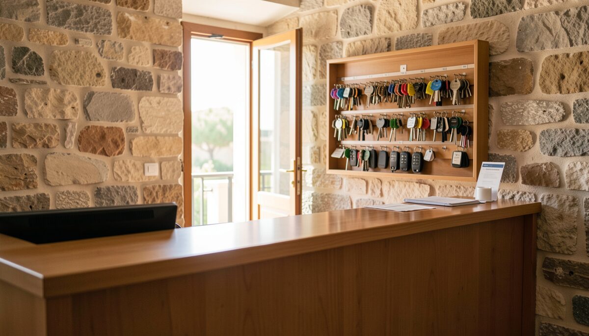 Primer plano de una tableta electrónica sobre una mesa de madera clara, mostrando la página de inicio de una revista digital en español, con una taza de café y unas gafas de lectura al lado, luz natural de mañana entrando por una ventana lateral